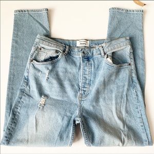 Reformation Montego light wash jeans distressed